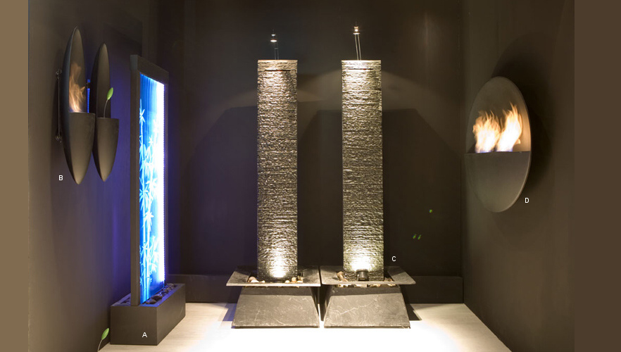 FONTANA ZEN IN PIETRA mod. Atmosfera Pillar grande - FG Stone Design